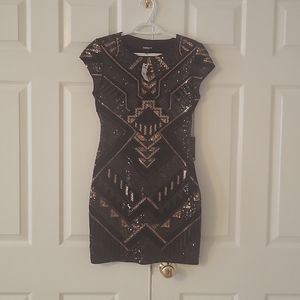 Express Sequin Dress Small